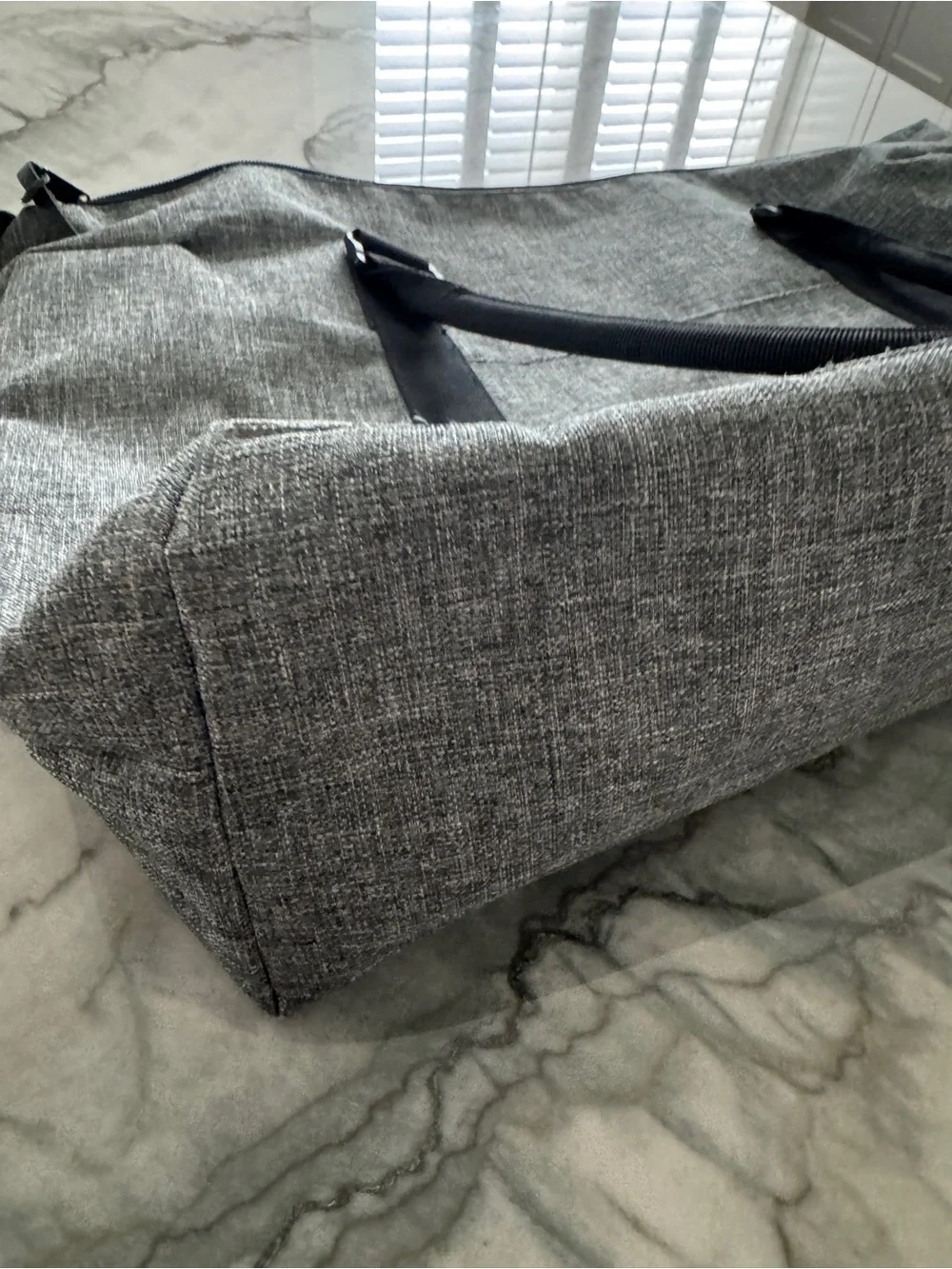 Herschel Supply Company Grey Weekender Tote with Black Straps